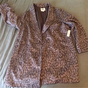 Chic Animal Print Coat